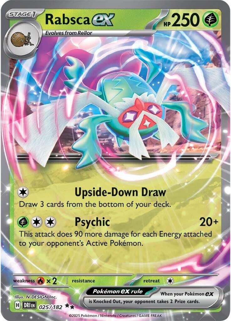 025/182 - Rabsca EX - Destined Rivals - Pokemon TCG