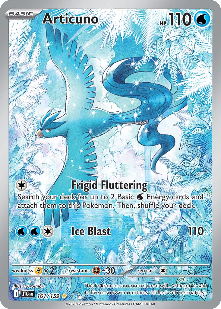 161/159 - Articuno Illustration Rare - Journey Together - Pokemon TCG