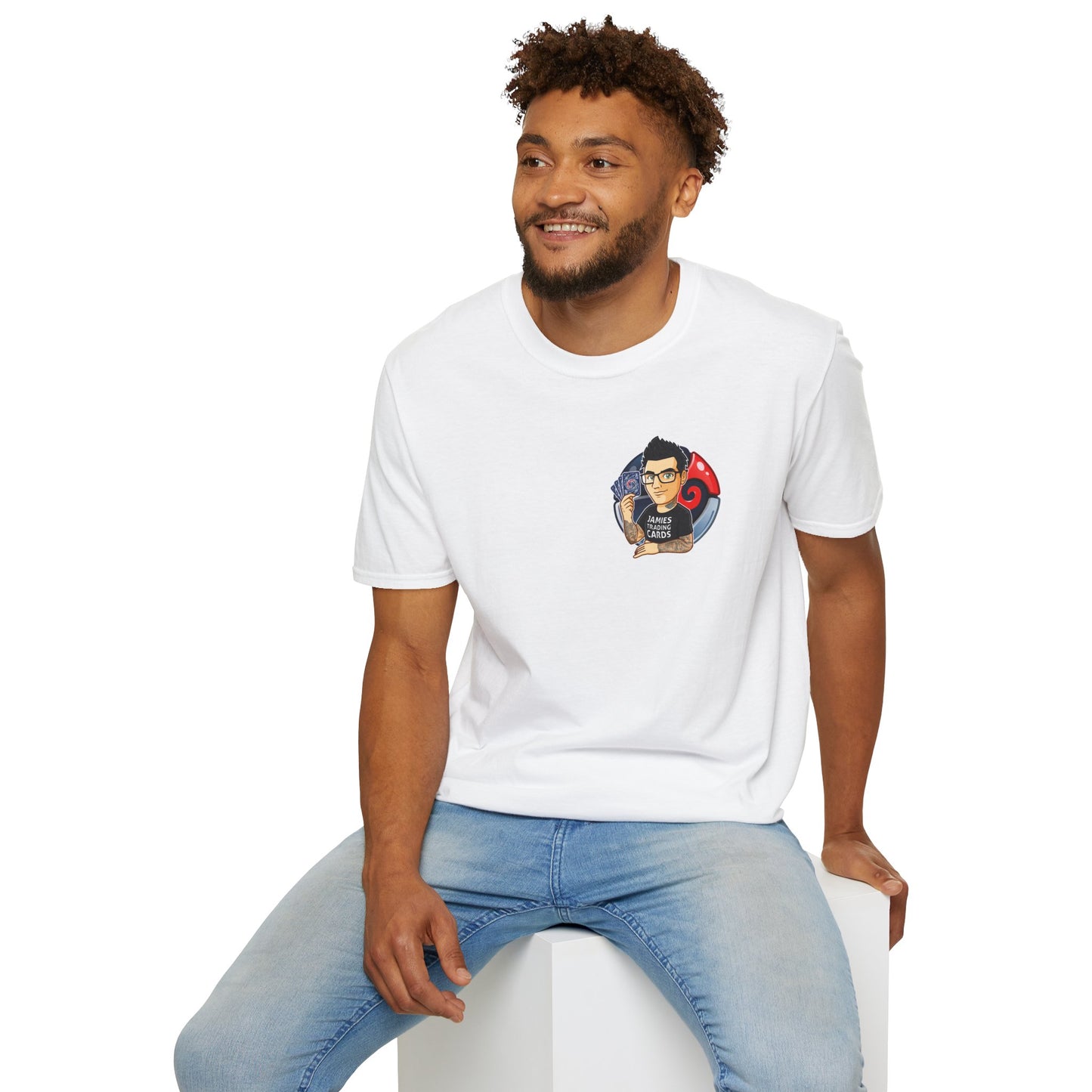 Jamie’s Trading Cards Official Pocket Logo Adults Unisex Tee - Jamie's Trading Cards