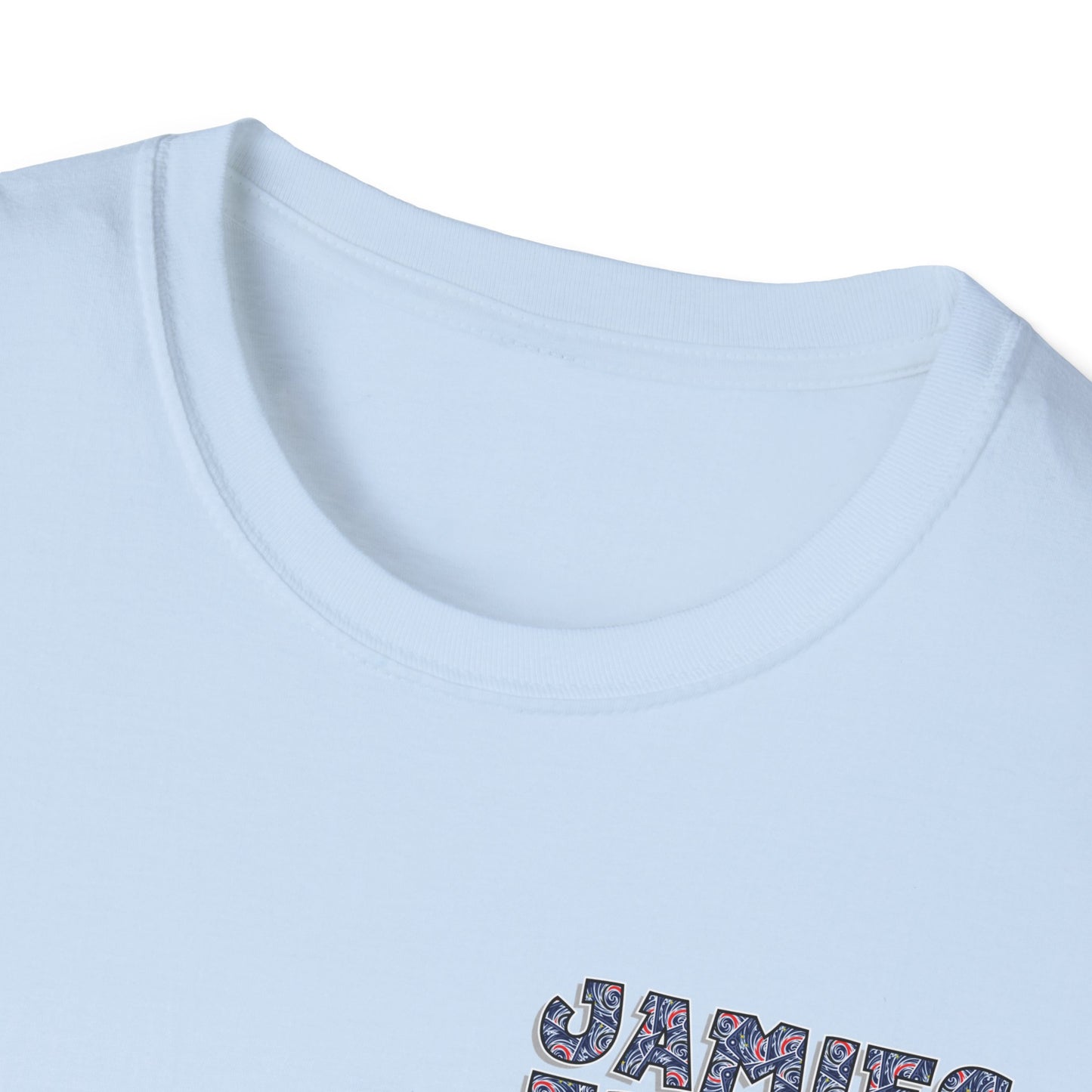 Jamie’s Trading Cards Official Text Pocket Logo Adults Unisex Tee - Jamie's Trading Cards