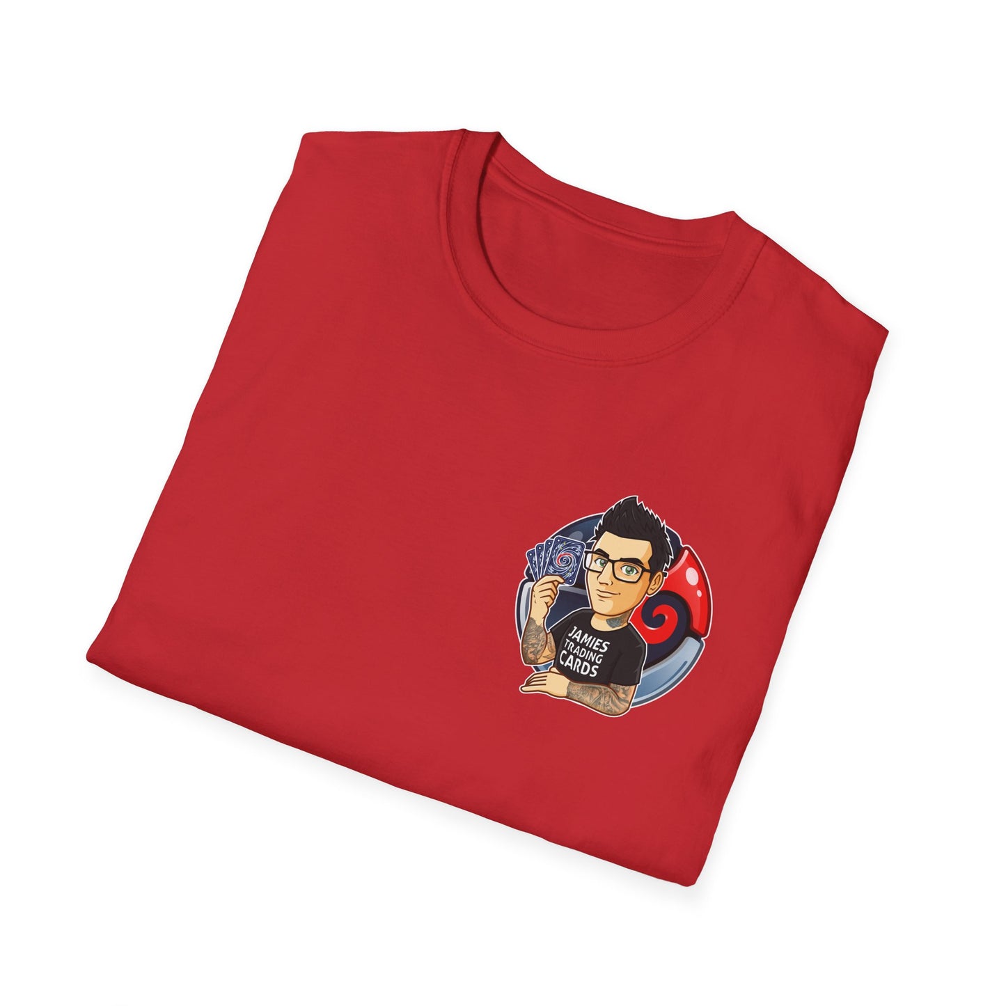 Jamie’s Trading Cards Official Pocket Logo Adults Unisex Tee - Jamie's Trading Cards