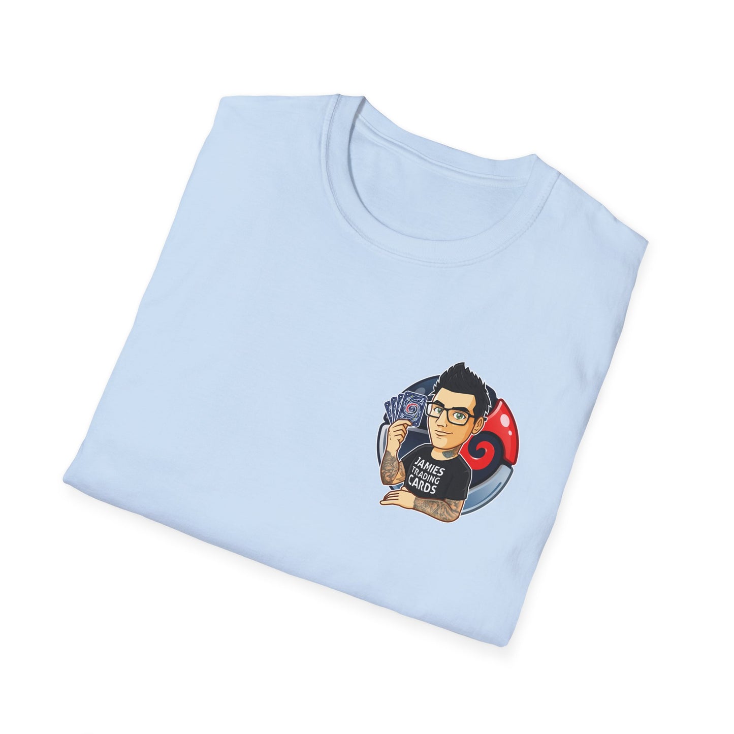 Jamie’s Trading Cards Official Pocket Logo Adults Unisex Tee - Jamie's Trading Cards