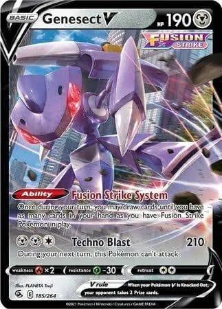 185/264 - Genesect V - Fusion Strike - Pokemon TCG - JamiesTradingCards
