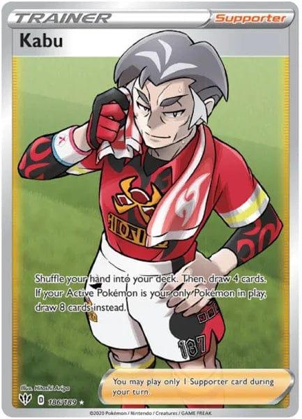 186/189 - Kabu Full Art Trainer - Darkness Ablaze - Pokemon TCG - JamiesTradingCards