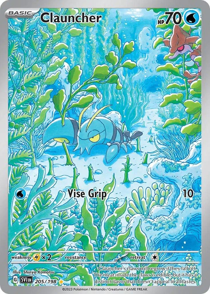 205/198 - Clauncher Illustration Rare - Scarlet & Violet - Pokemon TCG - JamiesTradingCards