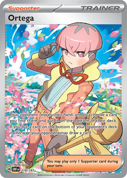 219/197 - Ortega Trainer - Obsidian Flames - Pokemon TCG - JamiesTradingCards