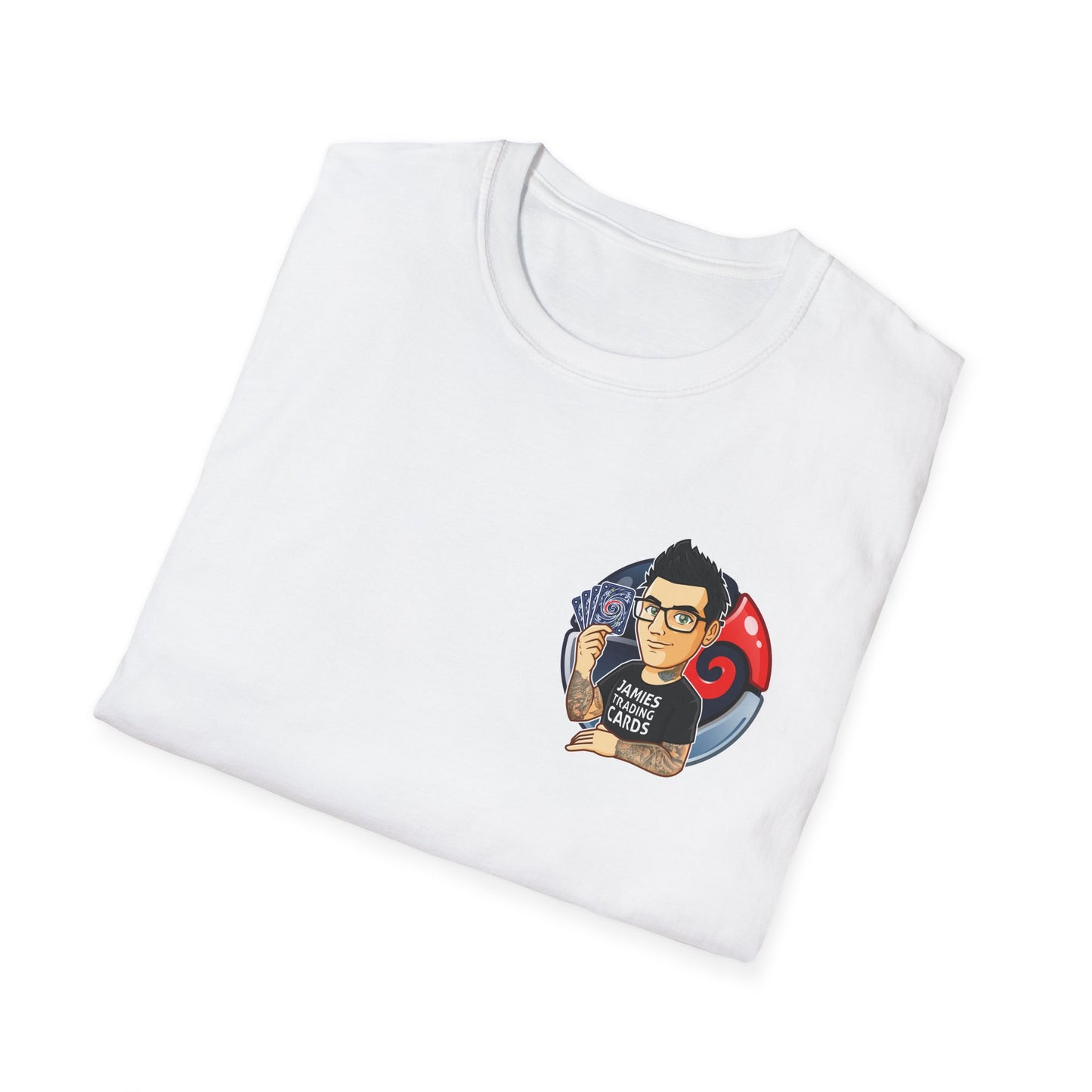 Jamie’s Trading Cards Official Pocket Logo Adults Unisex Tee - Jamie's Trading Cards