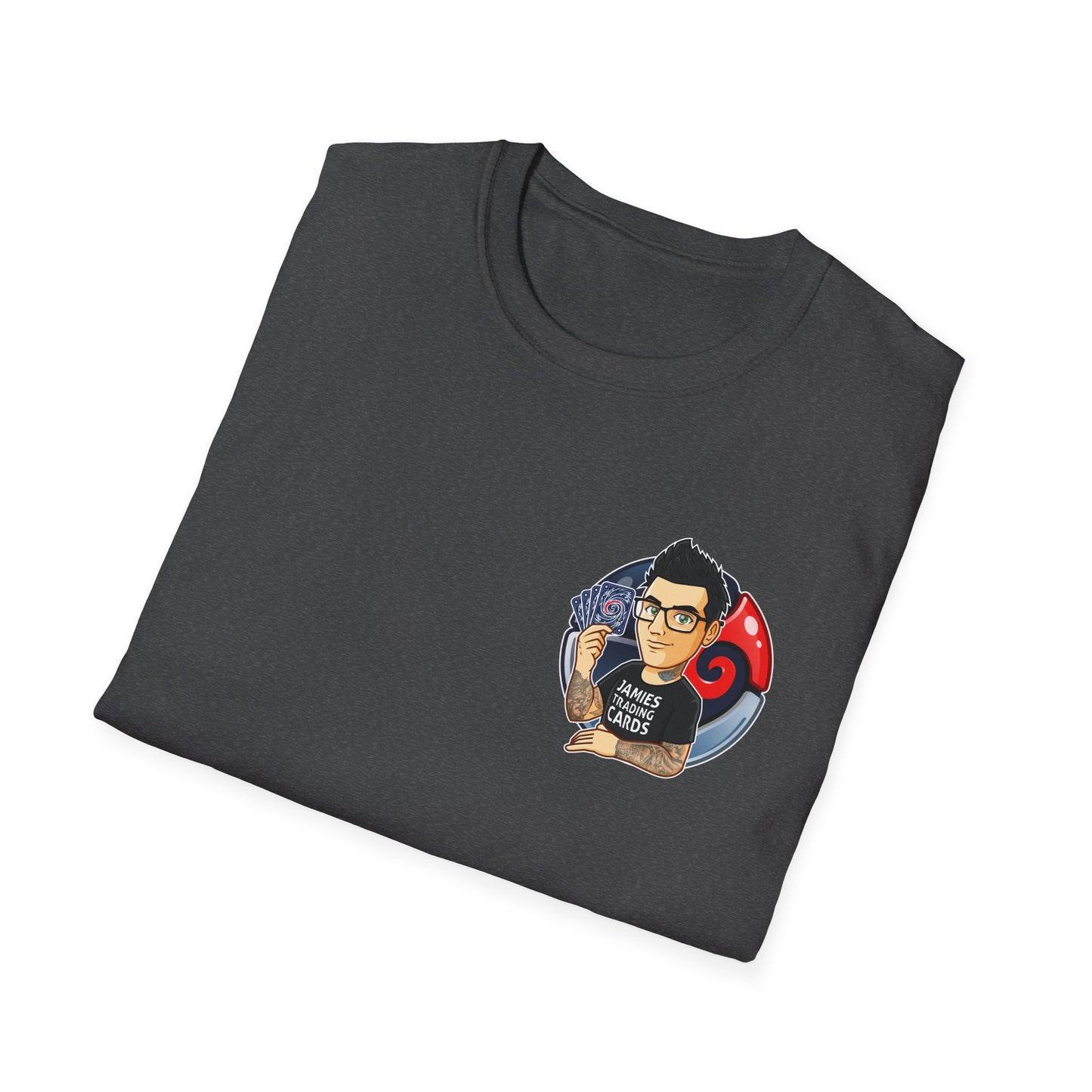 Jamie’s Trading Cards Official Pocket Logo Adults Unisex Tee - Jamie's Trading Cards
