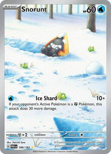 188/182 - Snorunt - Paradox Rift - Pokemon TCG