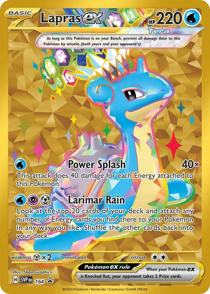 Lapras EX 164 Black Star Promo - Scarlet & Violet - Pokemon TCG
