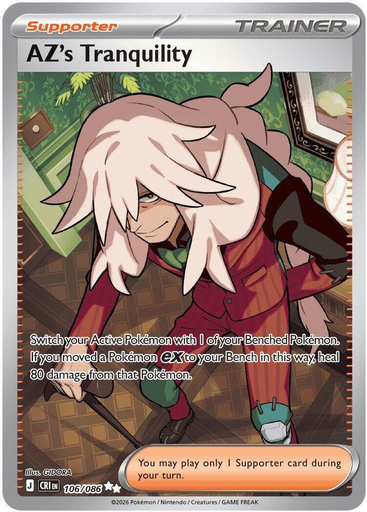 106/086 - AZ's Tranquility - Chaos Rising - Pokemon TCG