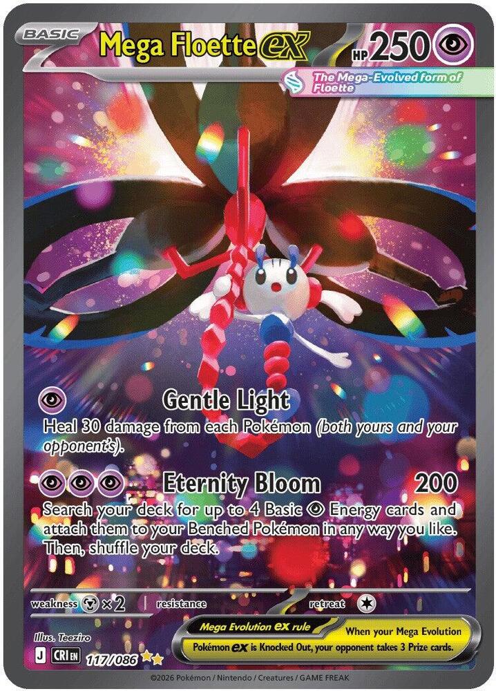 117/086 - Mega Floette Ex - Chaos Rising - Pokemon TCG