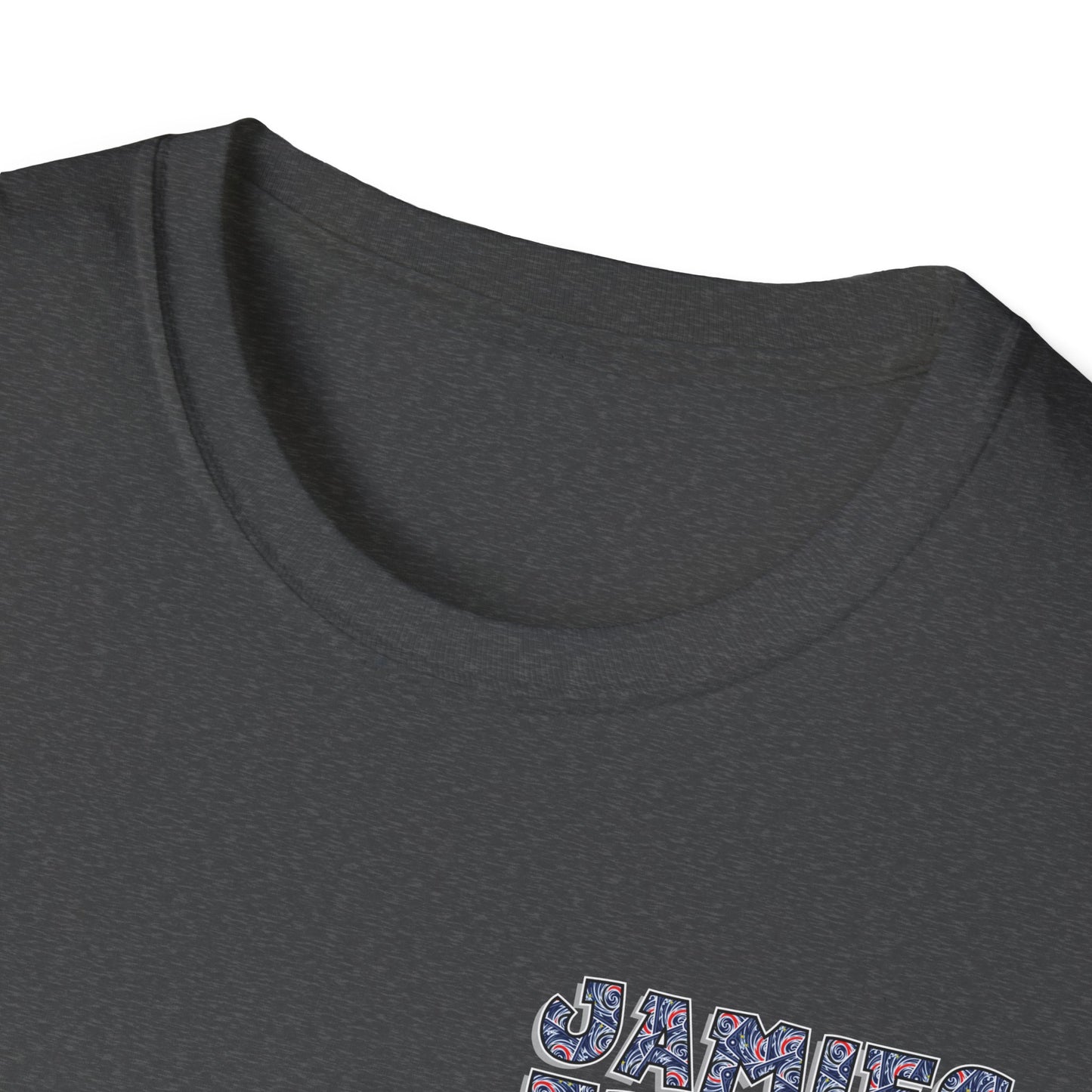 Jamie’s Trading Cards Official Text Pocket Logo Adults Unisex Tee - Jamie's Trading Cards
