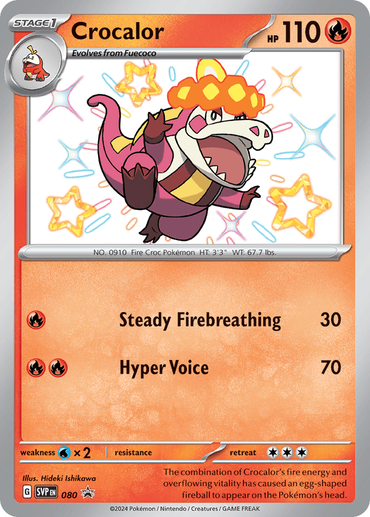 Crocalor 080 Black Star Promo - Scarlet & Violet - Pokemon TCG
