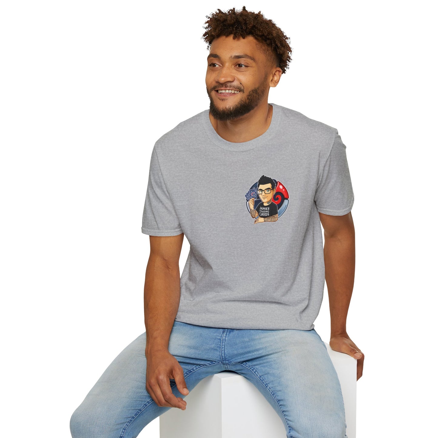 Jamie’s Trading Cards Official Pocket Logo Adults Unisex Tee - Jamie's Trading Cards