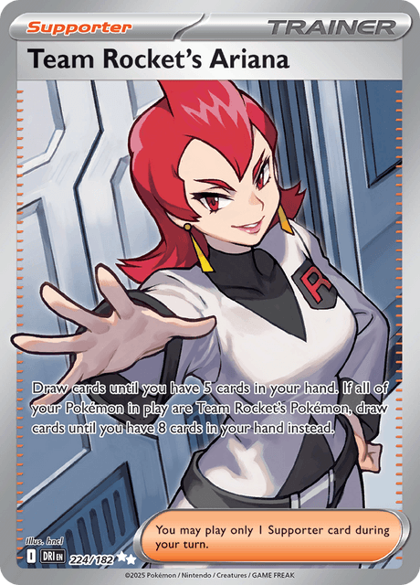 224/182 - Team Rocket's Ariana Trainer - Destined Rivals - Pokemon TCG