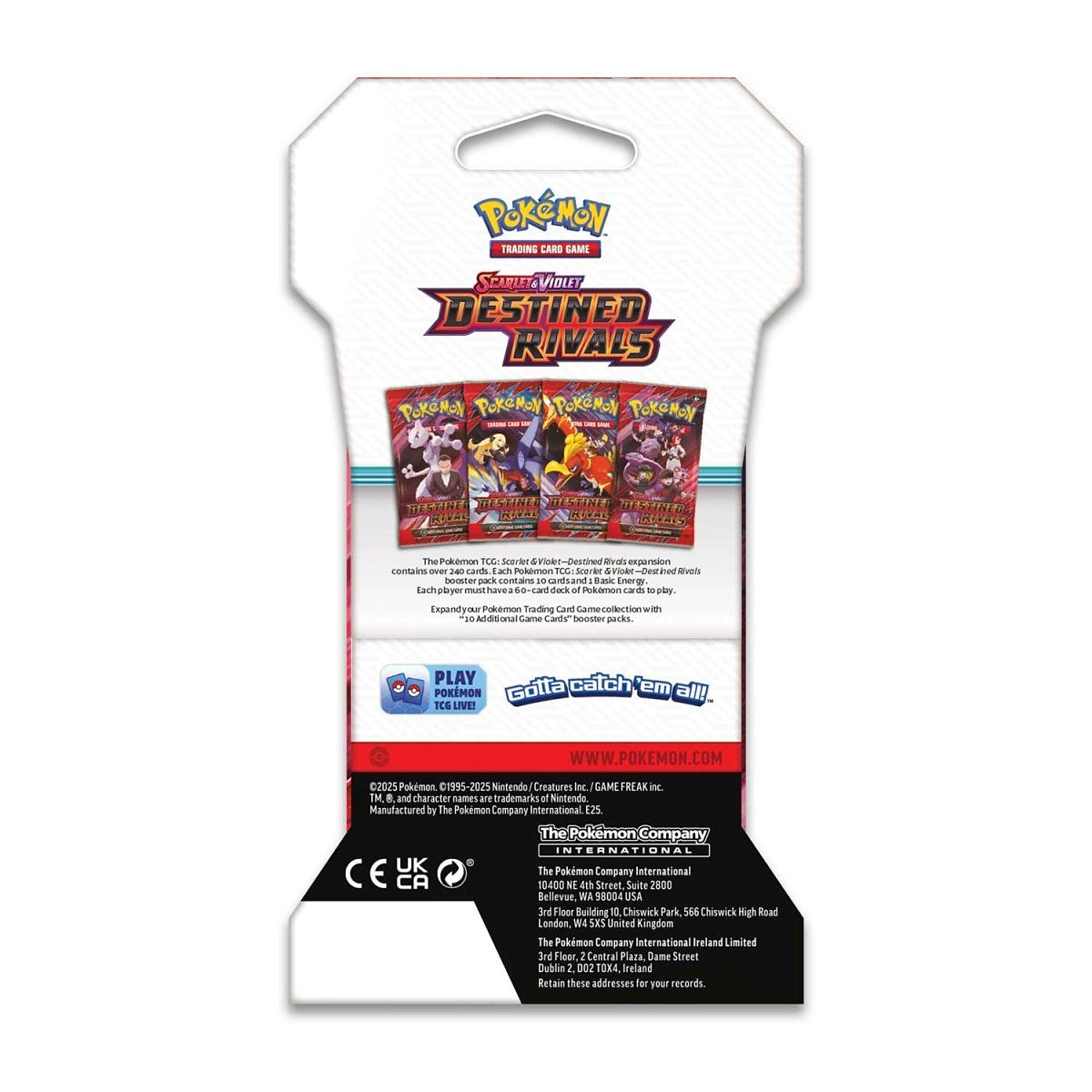 Destined Rivals Sleeved Blister Pack - Pokemon TCG