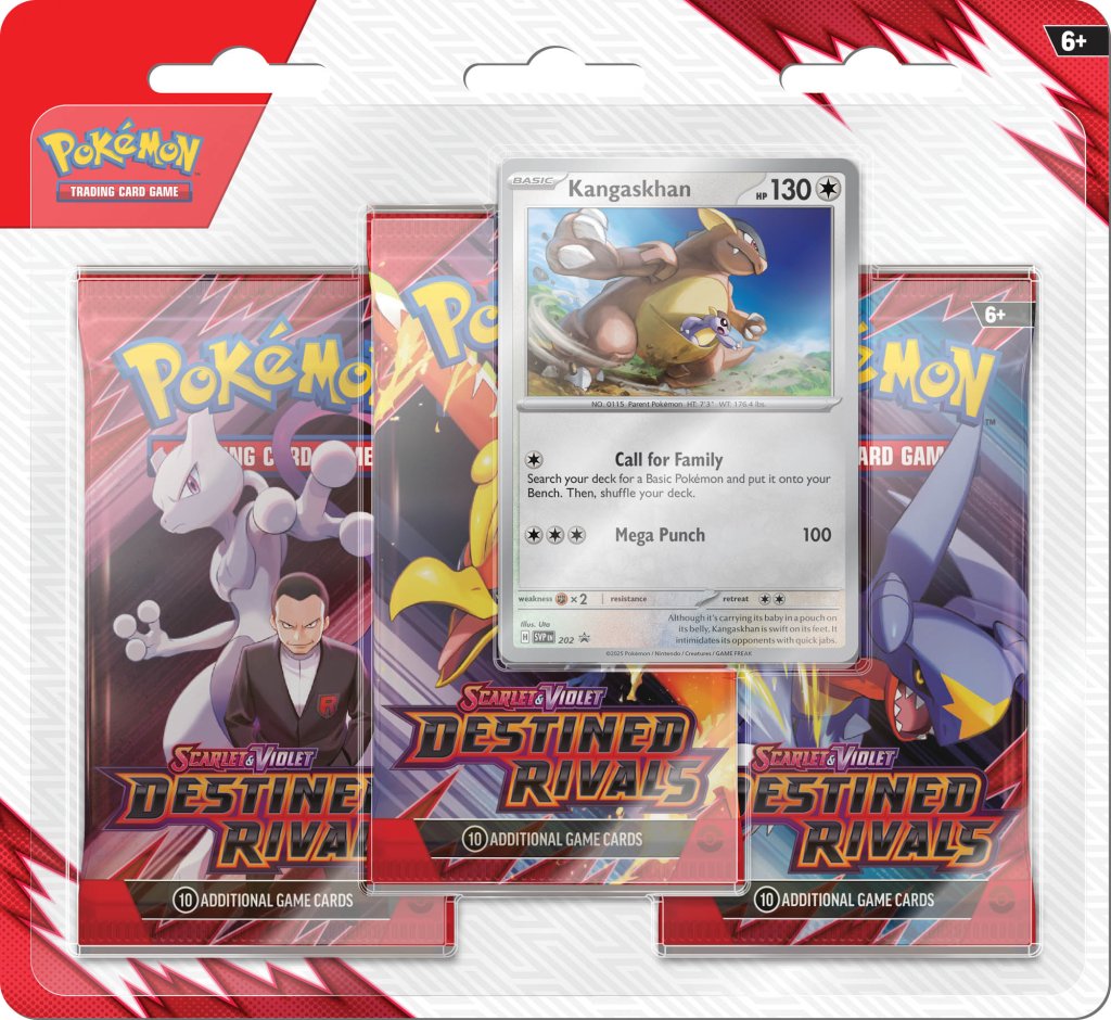 Destined Rivals 3 Pack Blister Pack Kangaskhan Promo - Pokemon TCG