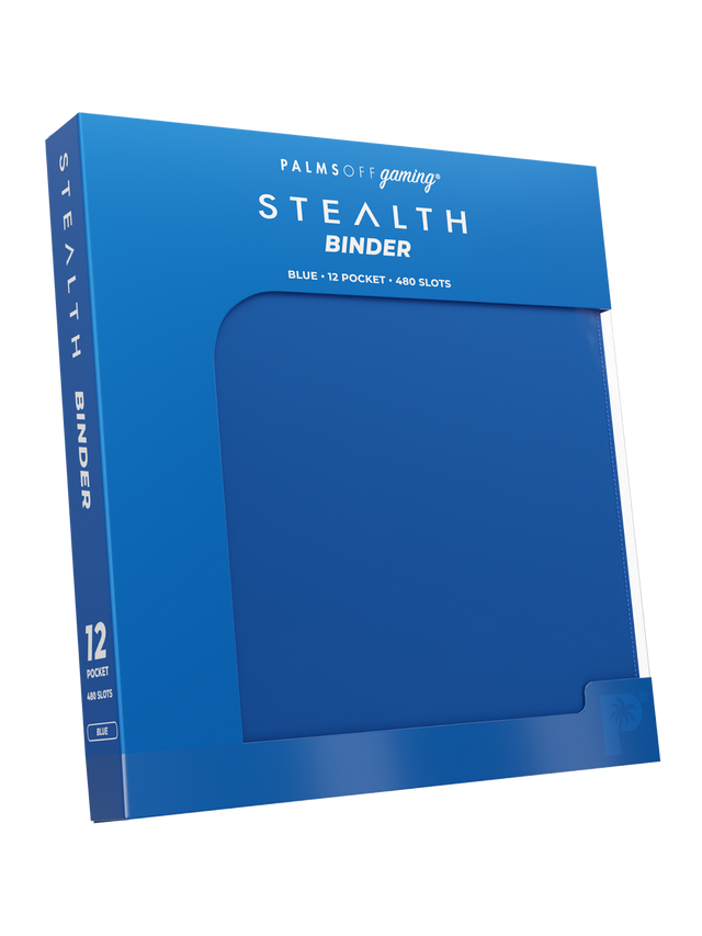 Palms Off Gaming Blue Stealth 12 Pocket 480 Slot Zip Binder