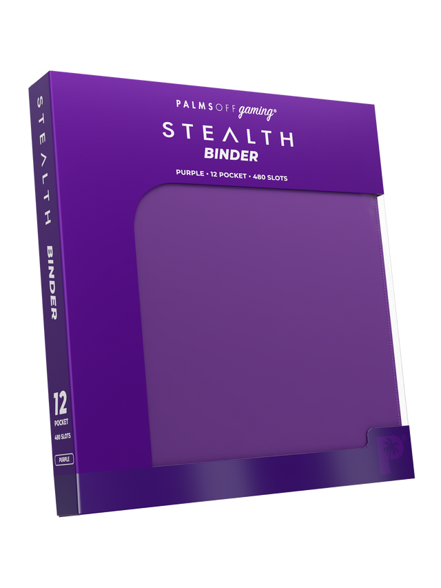Palms Off Gaming Purple Stealth 12 Pocket 480 Slot Zip Binder