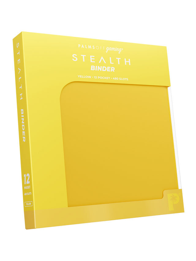 Palms Off Gaming Yellow Stealth 12 Pocket 480 Slot Zip Binder