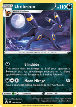 SWSH129 - Umbreon - Evolving Skies - Pokemon TCG Black Star Promo
