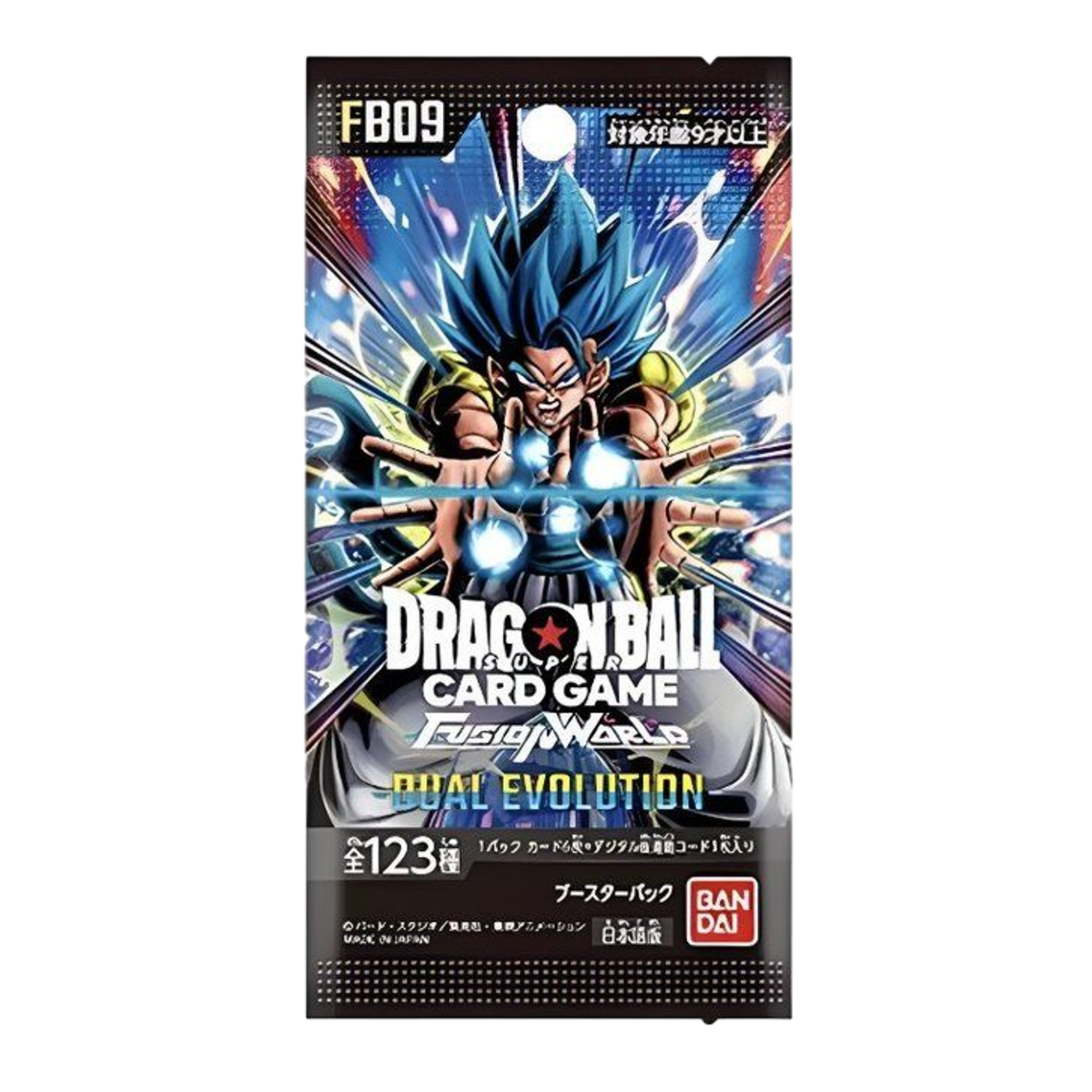 FB-09 Dual Evolution Booster Pack - Japanese Dragon Ball Z Fusion World TCG