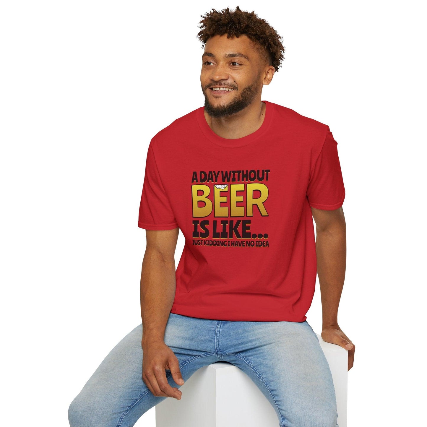 A Day Without Beer Adults Unisex Tee - Jamie's Trading Cards - JamiesTradingCards