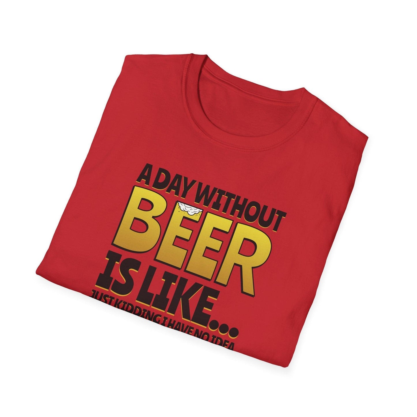 A Day Without Beer Adults Unisex Tee - Jamie's Trading Cards - JamiesTradingCards