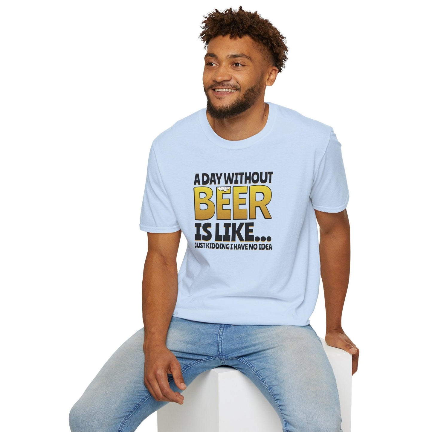 A Day Without Beer Adults Unisex Tee - Jamie's Trading Cards - JamiesTradingCards