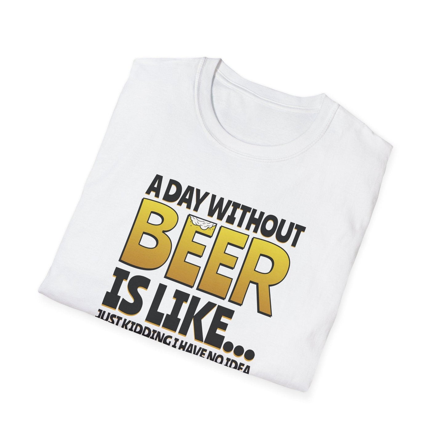 A Day Without Beer Adults Unisex Tee - Jamie's Trading Cards - JamiesTradingCards