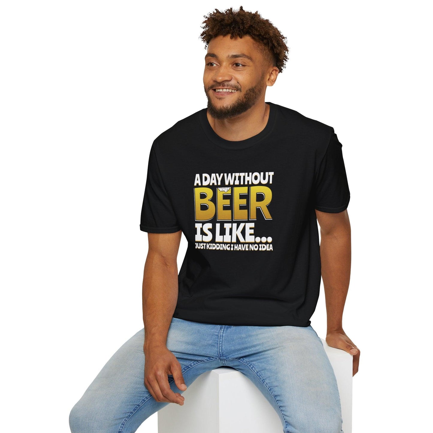 A Day Without Beer Adults Unisex Tee - Jamie's Trading Cards - JamiesTradingCards