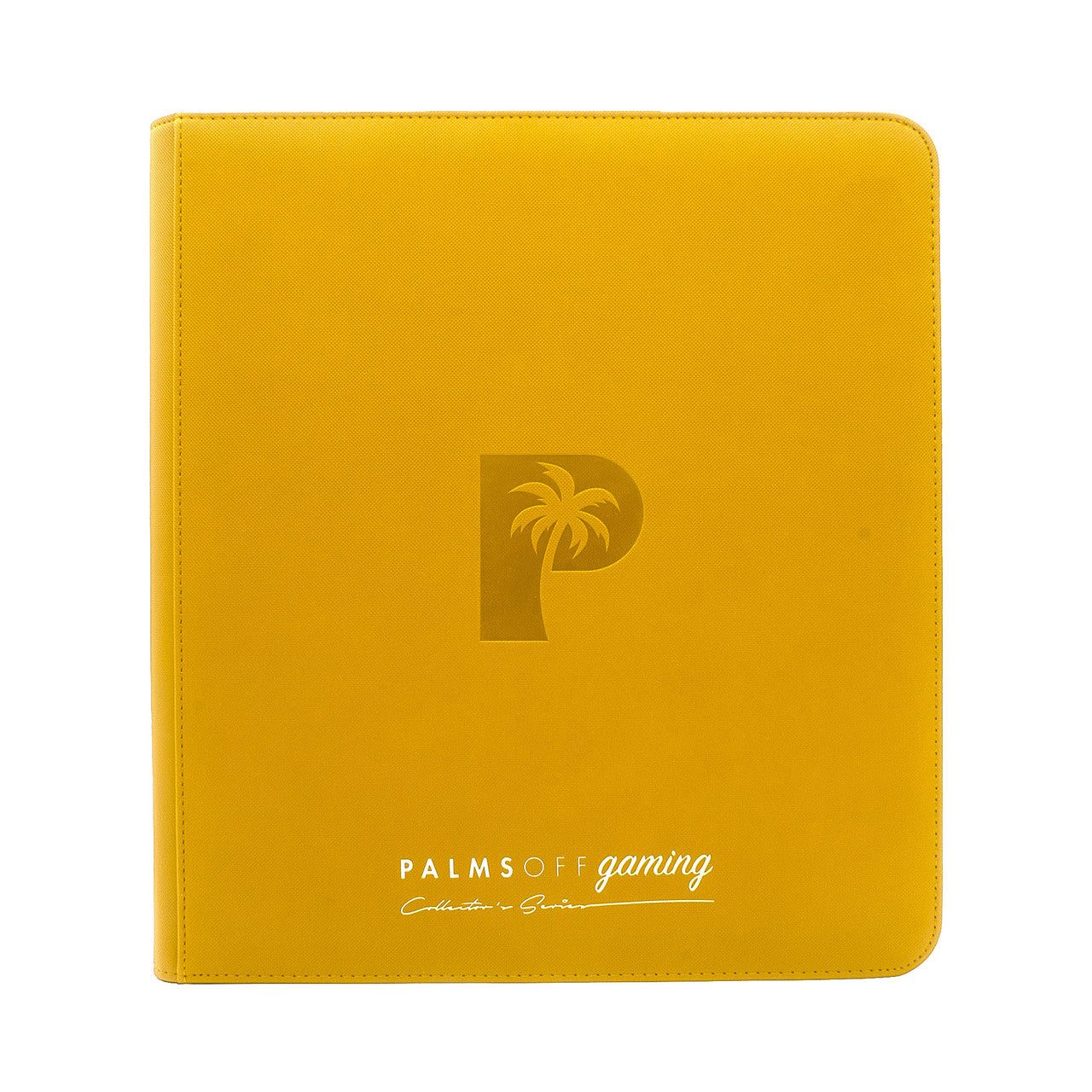 Palms Off Gaming Yellow 12 Pocket 480 Slot Zip Binder Collector's Series