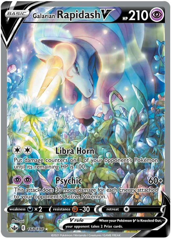 168/198 - Rapidash V - Chilling Reign - Pokemon TCG