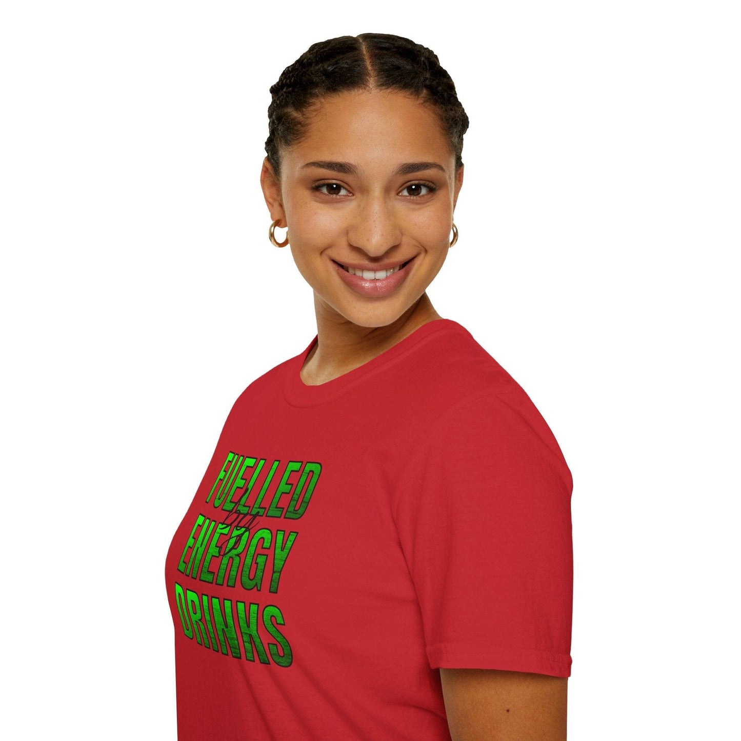 Fuelled By Energy Drinks Adults Unisex Tee - Jamie’s Trading Cards - JamiesTradingCards