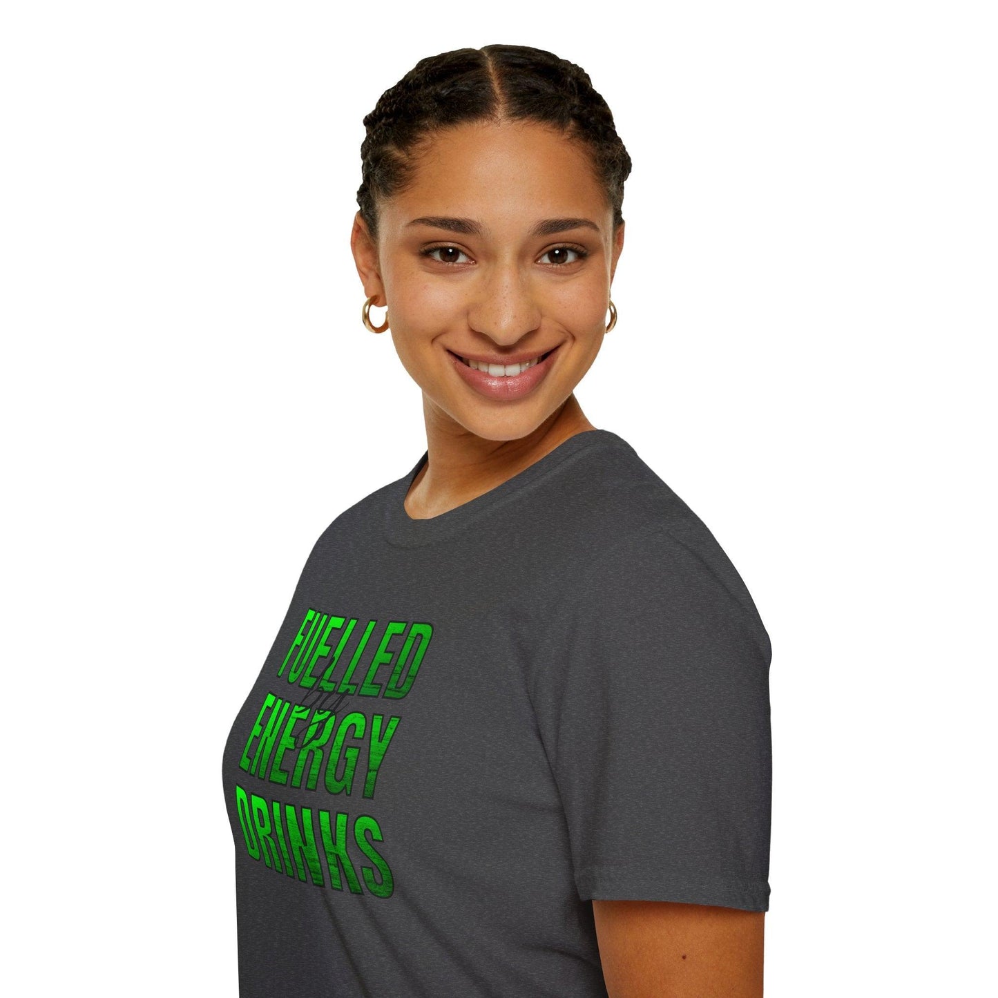 Fuelled By Energy Drinks Adults Unisex Tee - Jamie’s Trading Cards - JamiesTradingCards