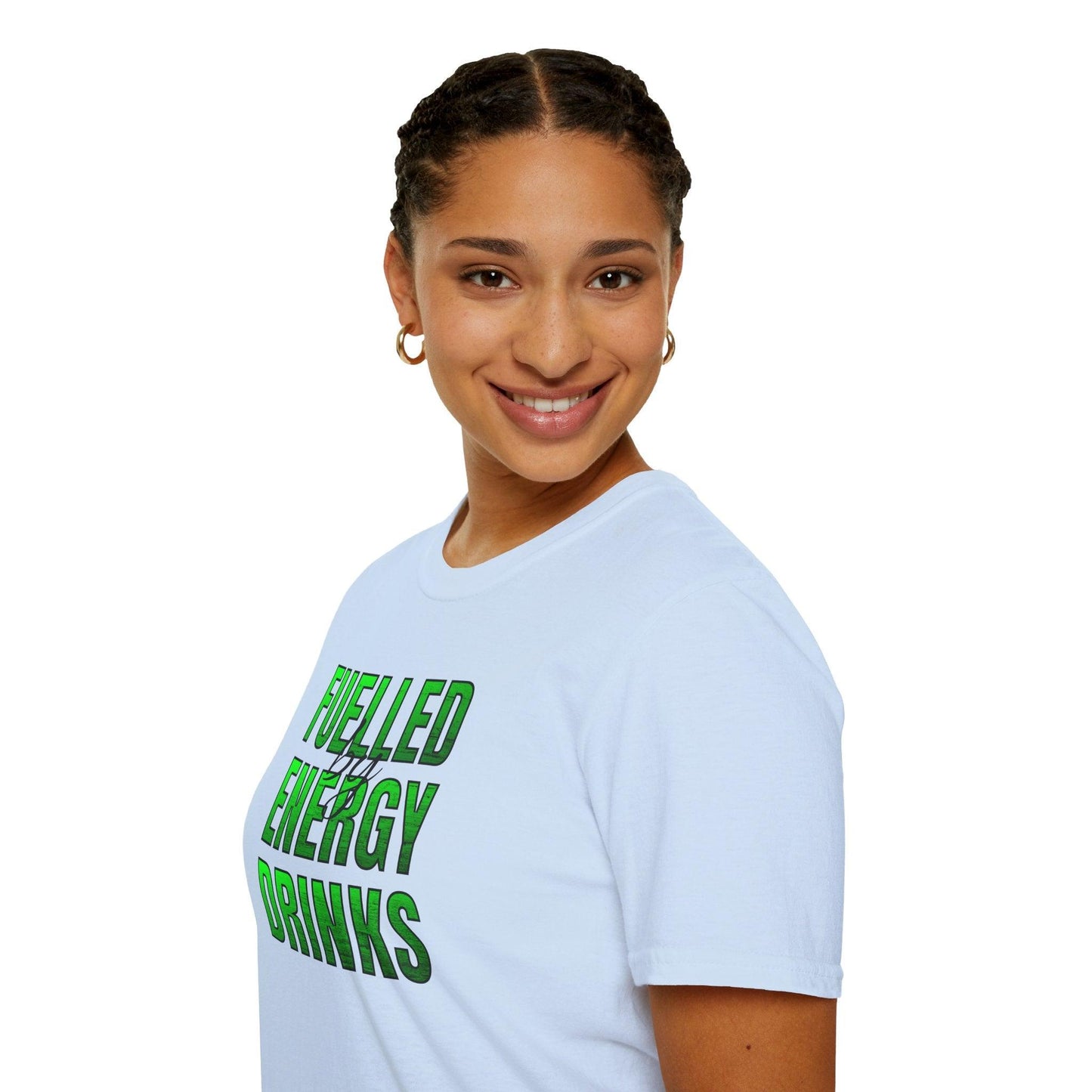Fuelled By Energy Drinks Adults Unisex Tee - Jamie’s Trading Cards - JamiesTradingCards
