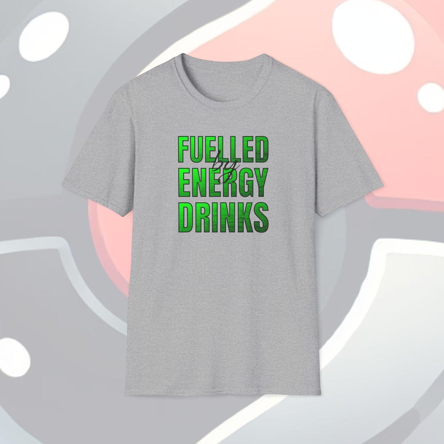 Fuelled By Energy Drinks Adults Unisex Tee - Jamie’s Trading Cards - JamiesTradingCards