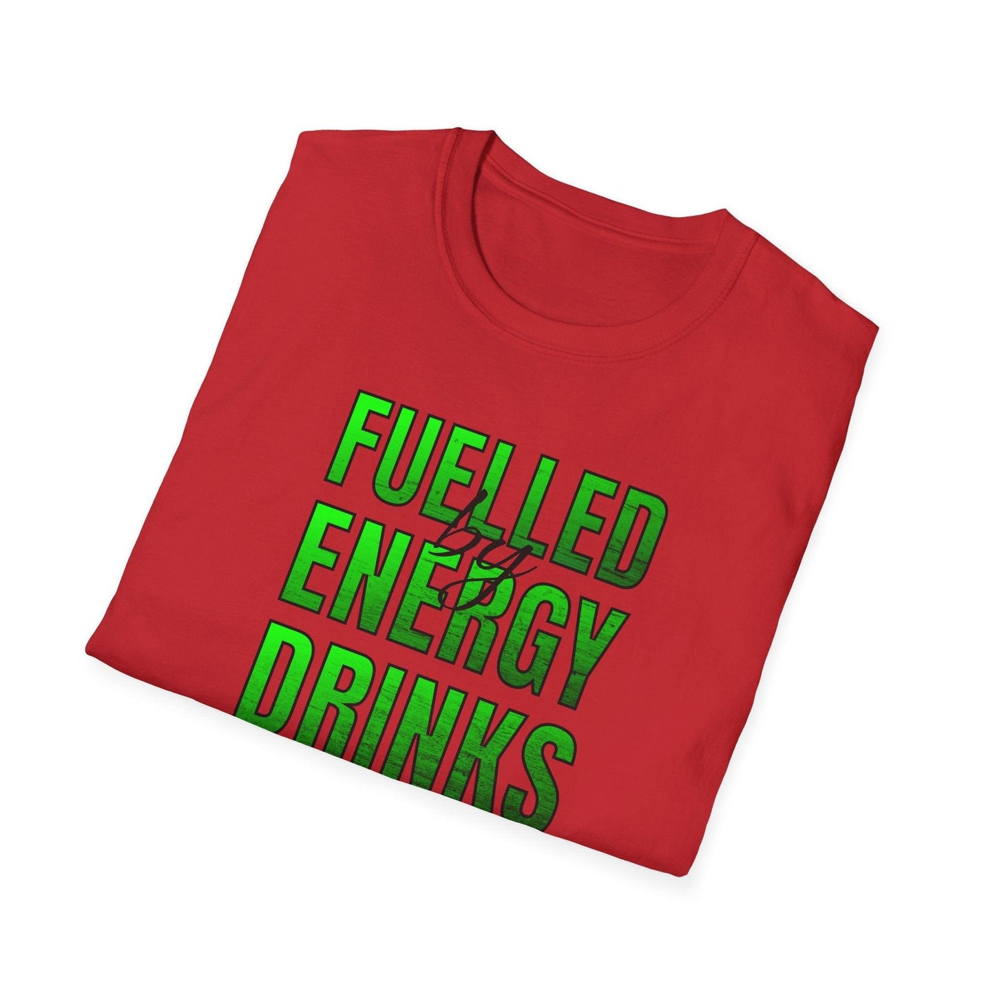 Fuelled By Energy Drinks Adults Unisex Tee - Jamie’s Trading Cards - JamiesTradingCards