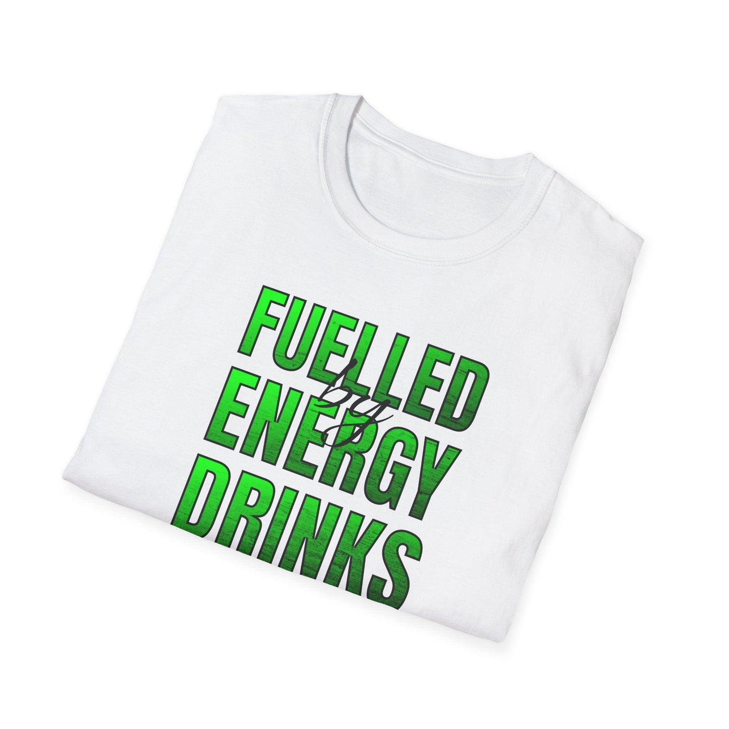 Fuelled By Energy Drinks Adults Unisex Tee - Jamie’s Trading Cards - JamiesTradingCards