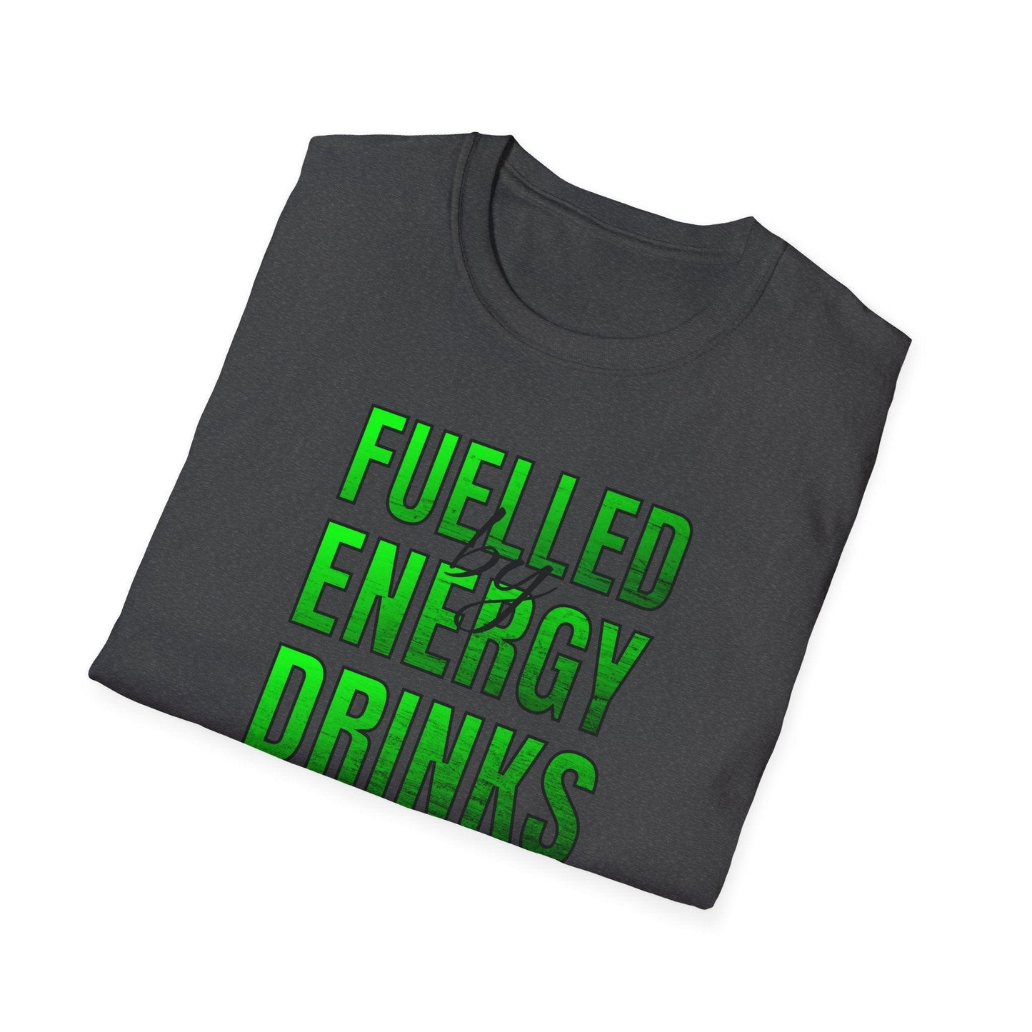 Fuelled By Energy Drinks Adults Unisex Tee - Jamie’s Trading Cards - JamiesTradingCards