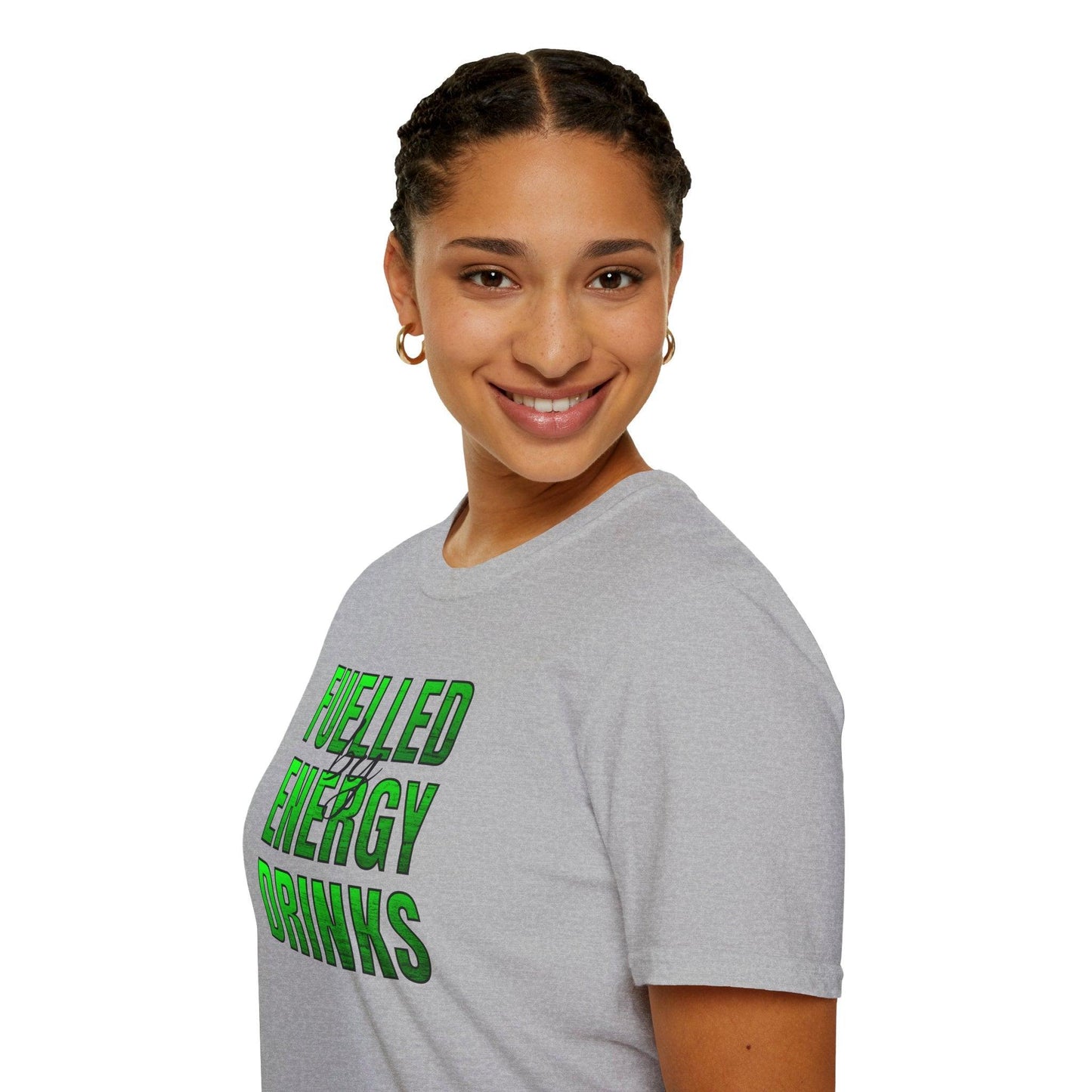Fuelled By Energy Drinks Adults Unisex Tee - Jamie’s Trading Cards - JamiesTradingCards