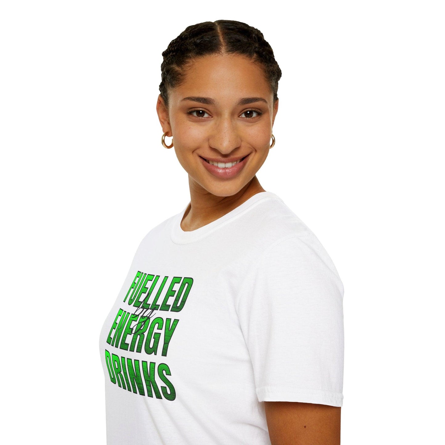 Fuelled By Energy Drinks Adults Unisex Tee - Jamie’s Trading Cards - JamiesTradingCards