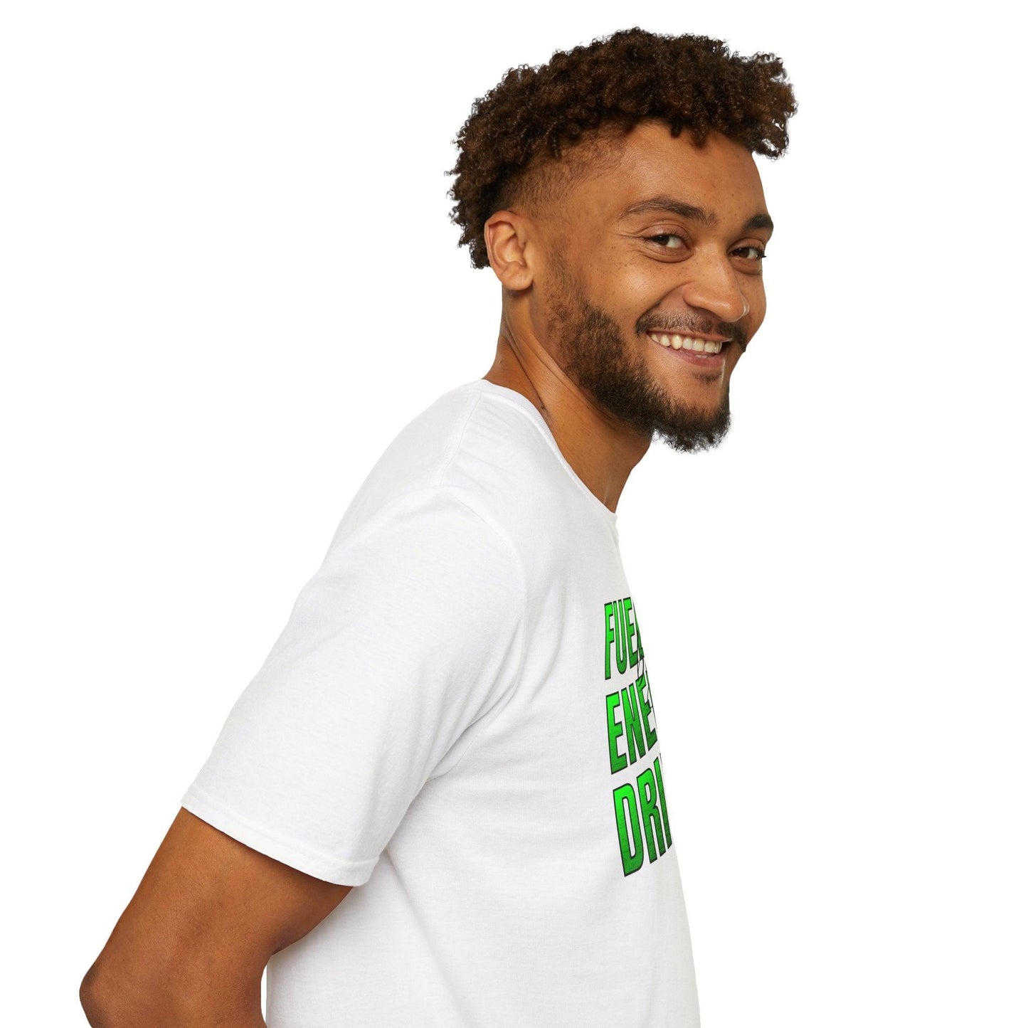 Fuelled By Energy Drinks Adults Unisex Tee - Jamie’s Trading Cards - JamiesTradingCards