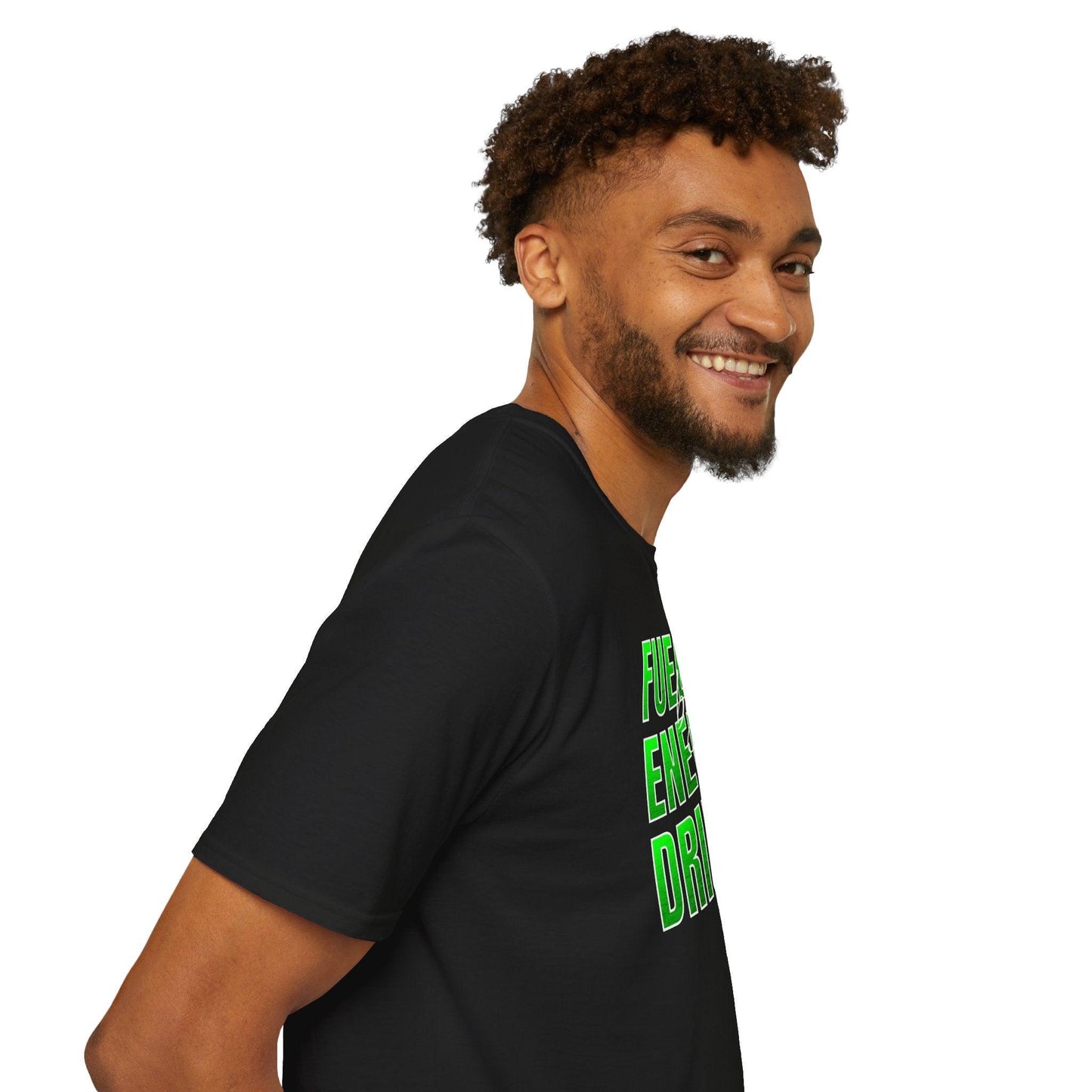 Fuelled By Energy Drinks Adults Unisex Tee - Jamie’s Trading Cards - JamiesTradingCards