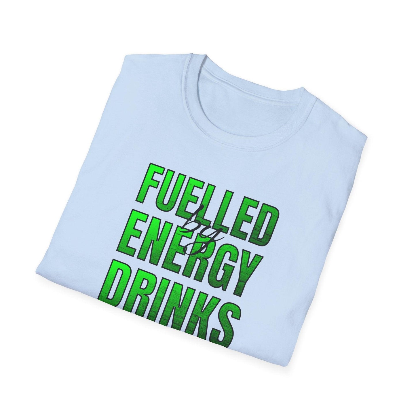 Fuelled By Energy Drinks Adults Unisex Tee - Jamie’s Trading Cards - JamiesTradingCards
