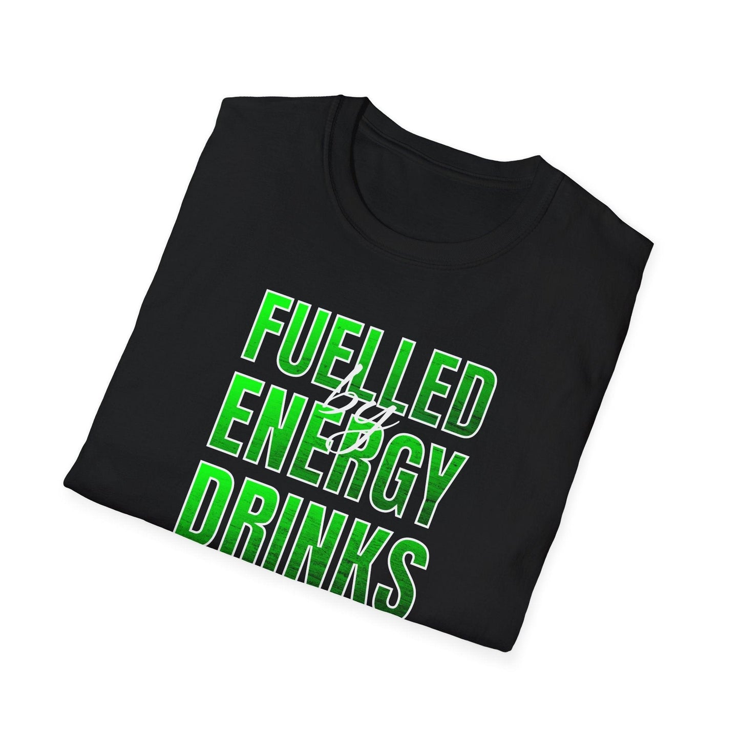 Fuelled By Energy Drinks Adults Unisex Tee - Jamie’s Trading Cards - JamiesTradingCards