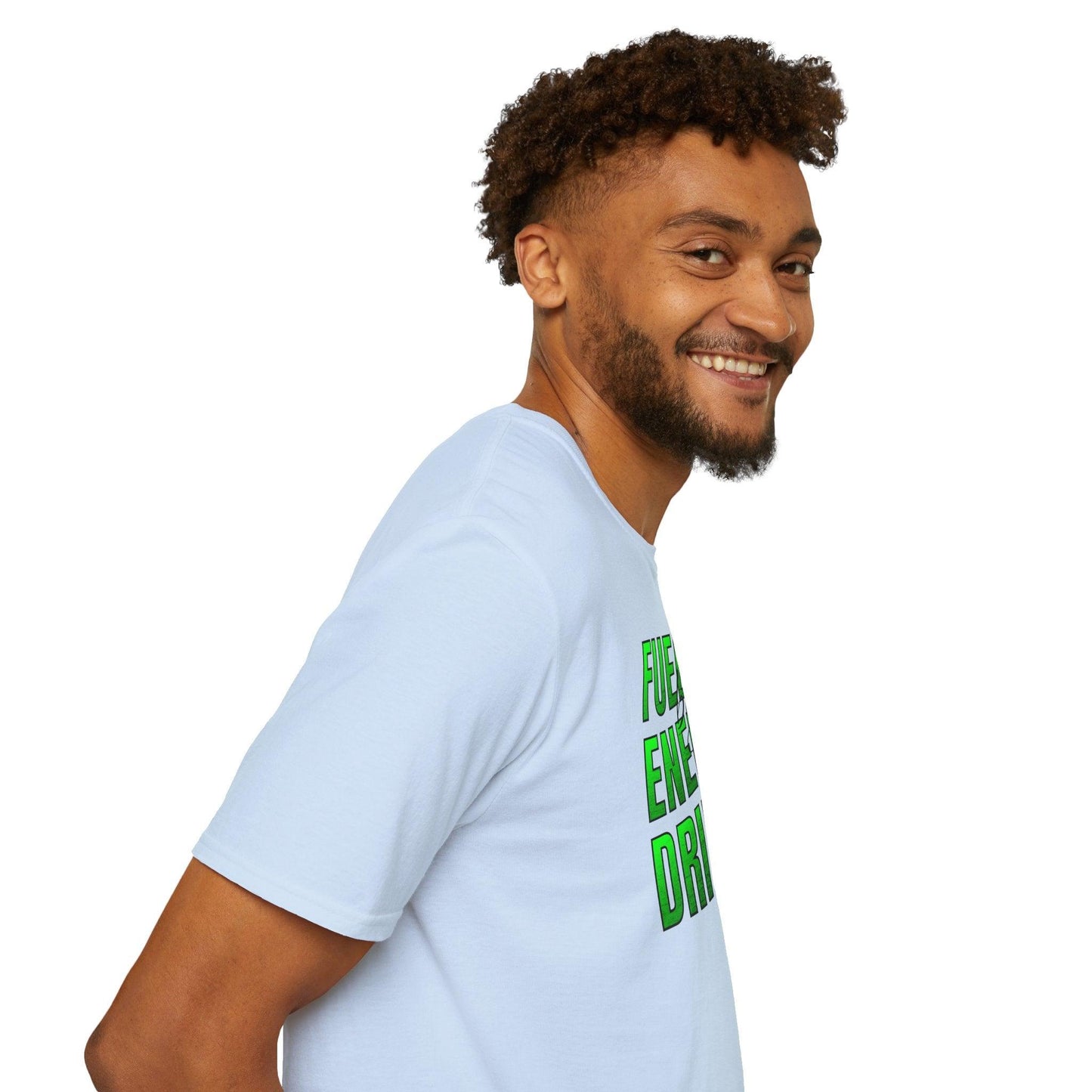 Fuelled By Energy Drinks Adults Unisex Tee - Jamie’s Trading Cards - JamiesTradingCards