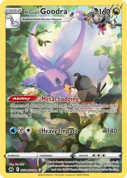 GG21/GG70 - Hisuian Goodra - Crown Zenith - Pokemon TCG Galarian Gallery - JamiesTradingCards