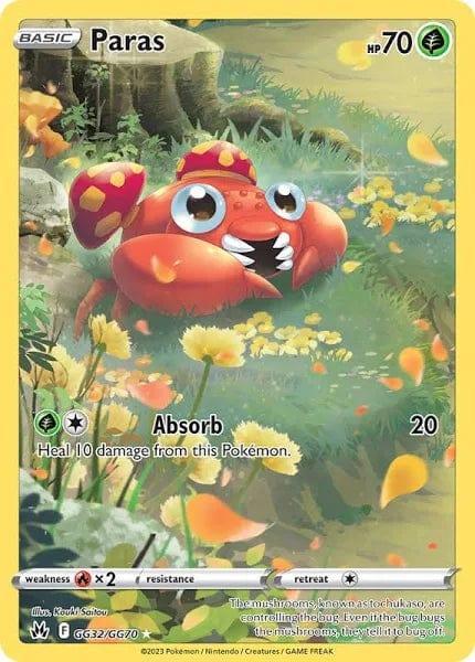 GG32/GG70 - Paras - Crown Zenith - Pokemon TCG Galarian Gallery - JamiesTradingCards